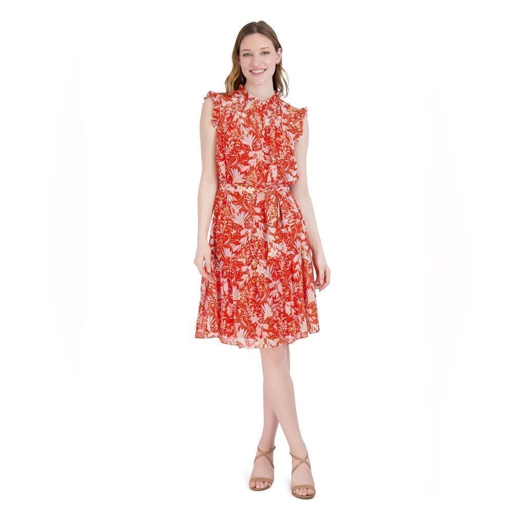 RUFFLED CAP SLEEVE DRESS
JULIA JORDAN